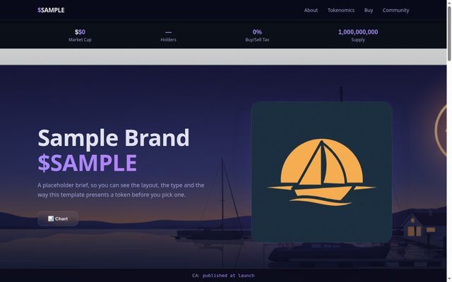 Liquid Glass template preview