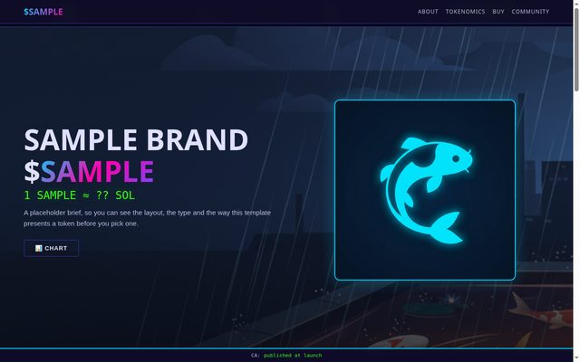 Neon Degen template preview